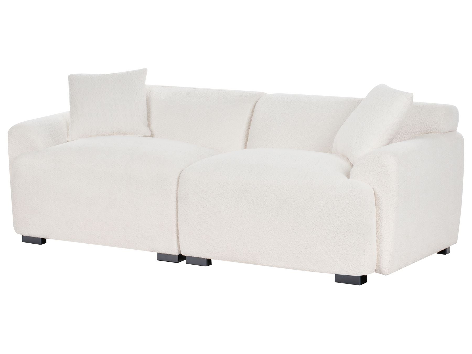 3 Seater Boucle Sofa White KORIO