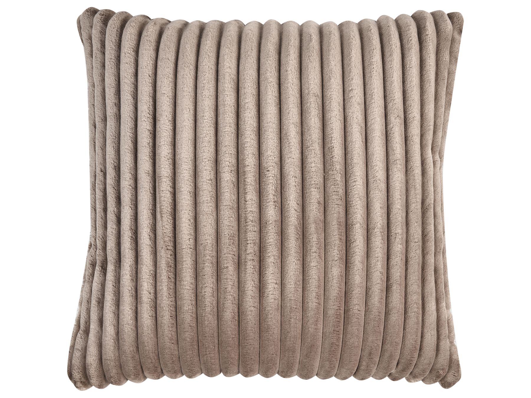Left Hand Jumbo Cord Corner Sofa Light Brown STENUM