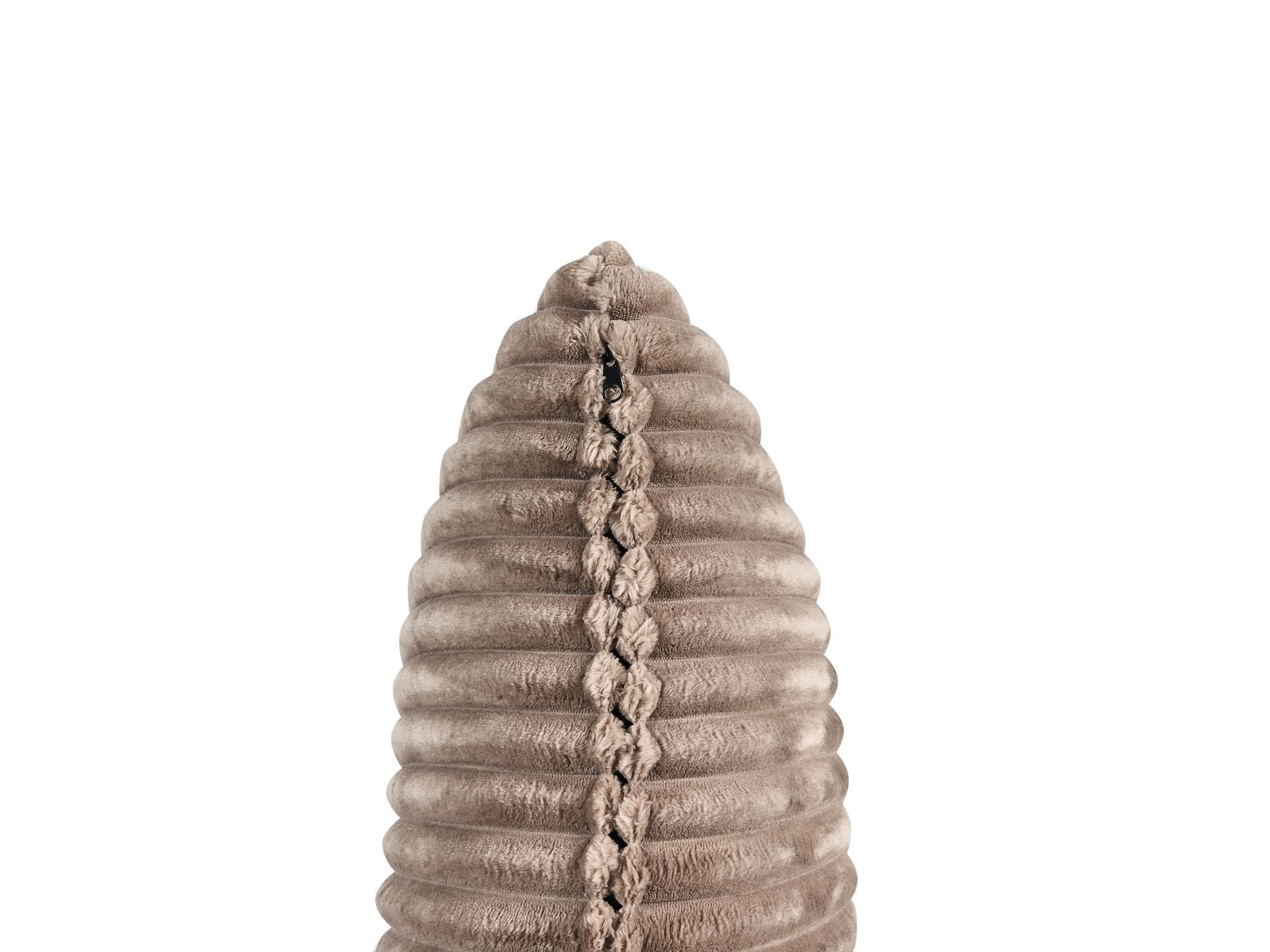 Left Hand Jumbo Cord Corner Sofa Light Brown STENUM