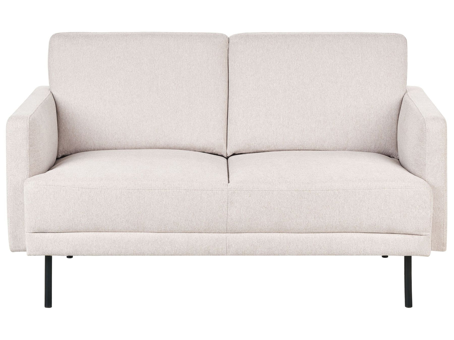 2 Seater Fabric Sofa Light Beige BREDA