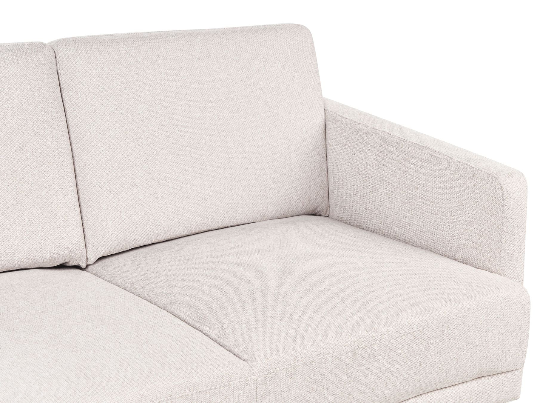 2 Seater Fabric Sofa Light Beige BREDA