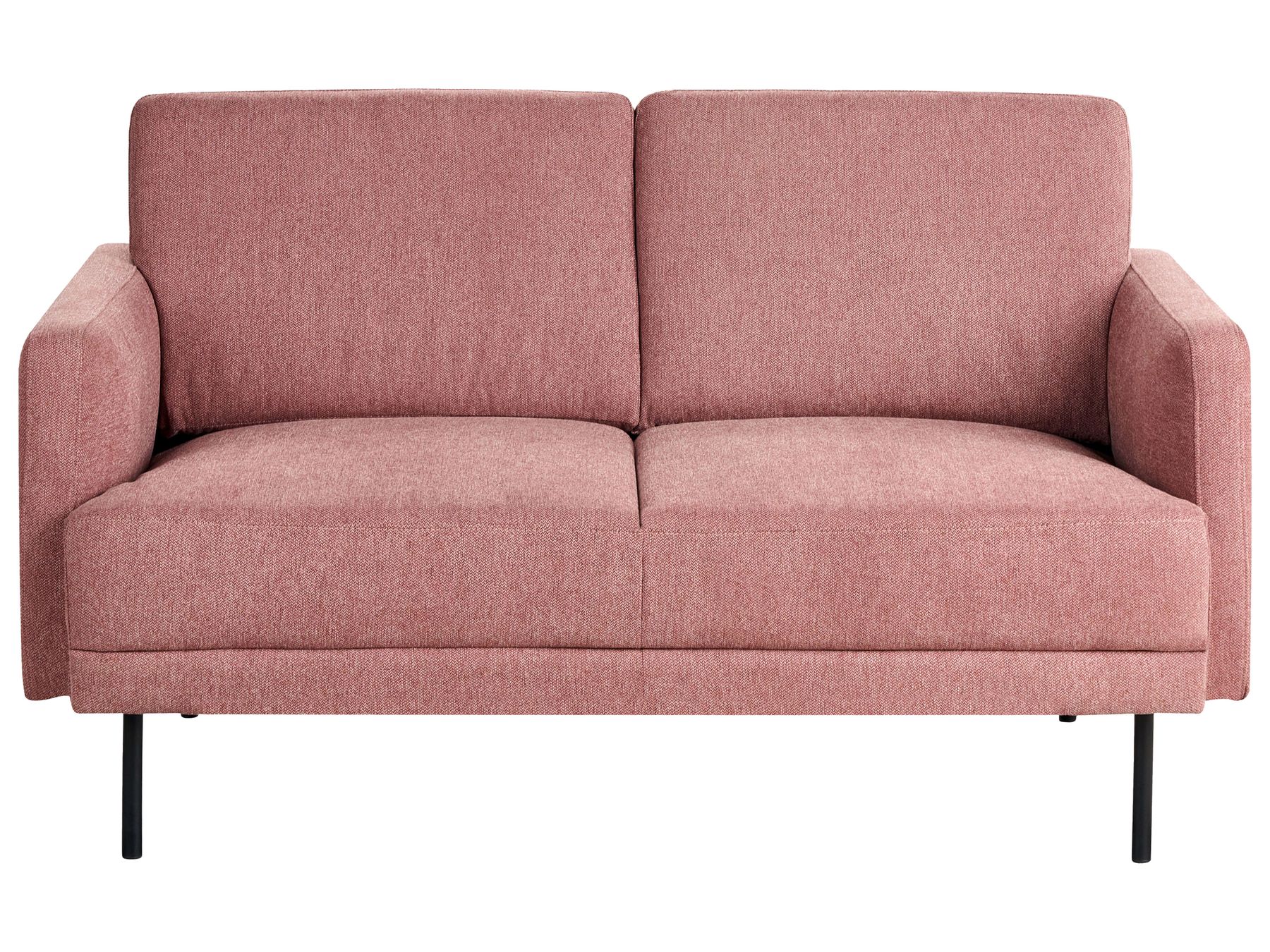 2 Seater Fabric Sofa Pink BREDA