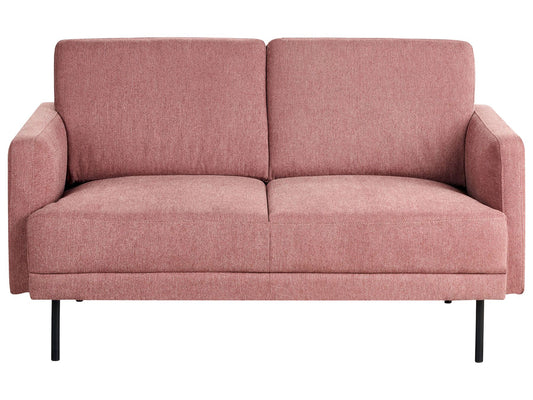 2 Seater Fabric Sofa Pink BREDA