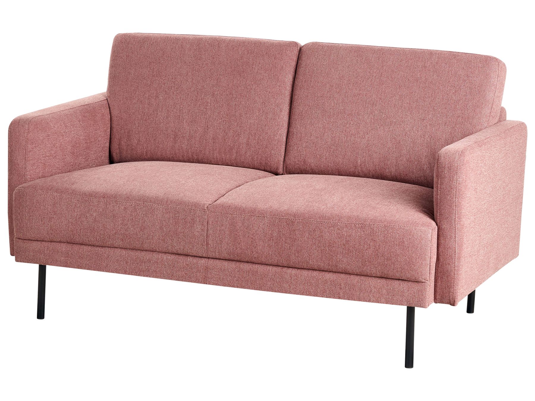 2 Seater Fabric Sofa Pink BREDA