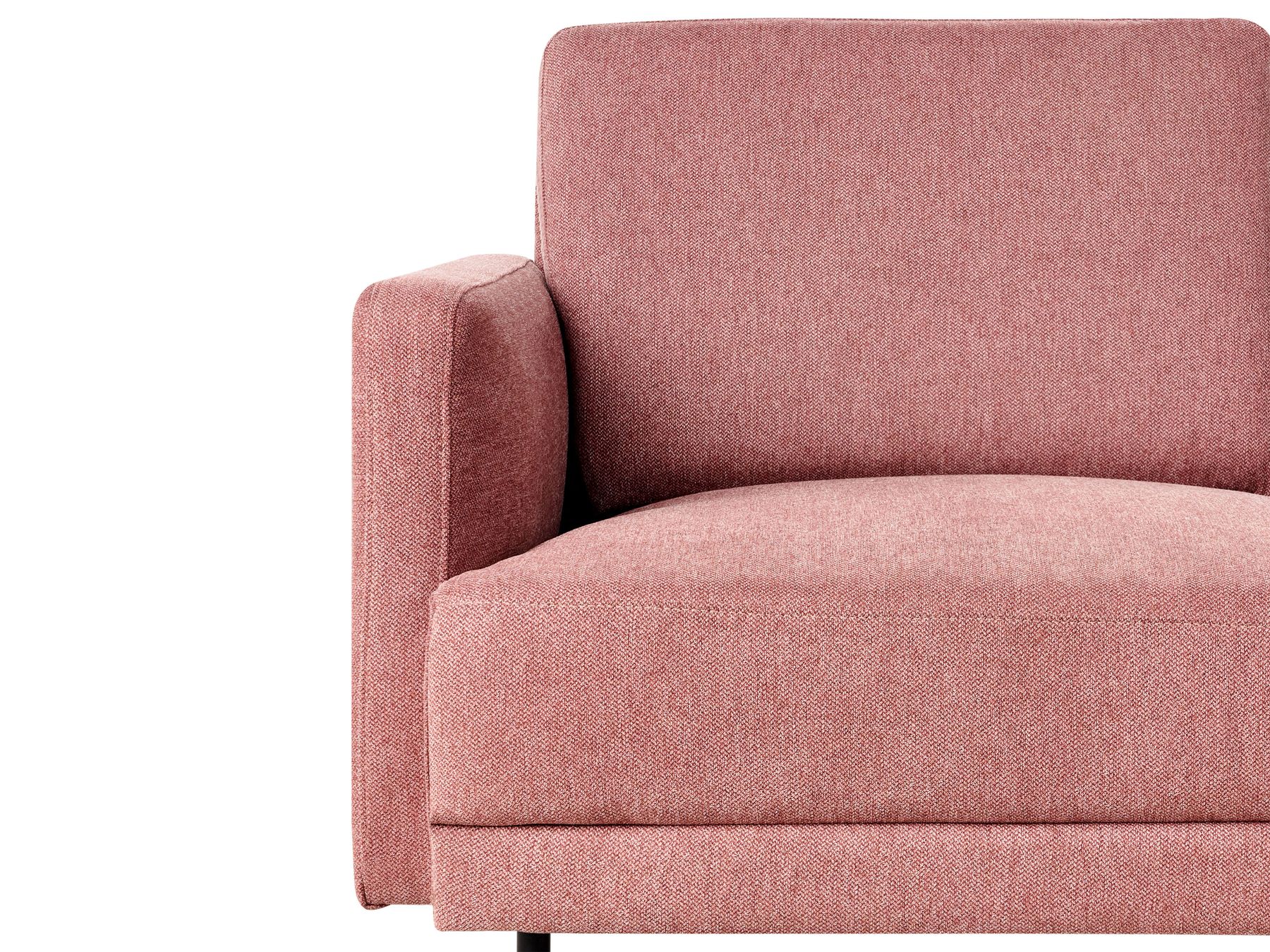 2 Seater Fabric Sofa Pink BREDA