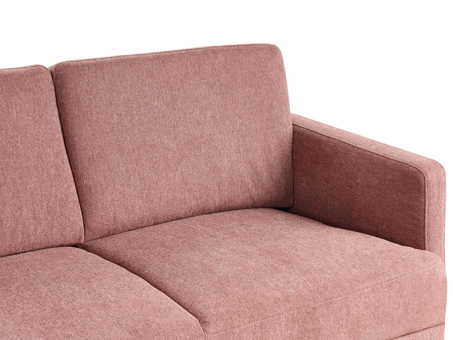 2 Seater Fabric Sofa Pink BREDA