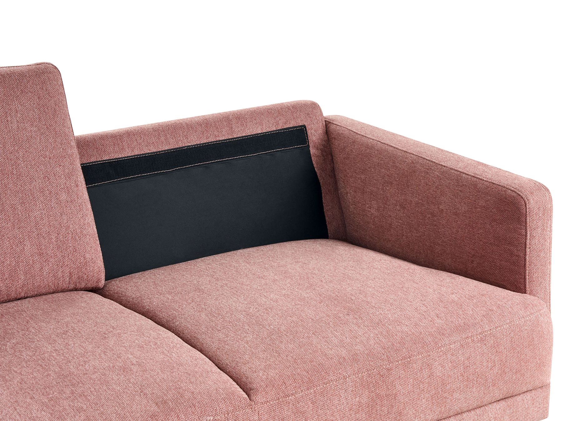 2 Seater Fabric Sofa Pink BREDA