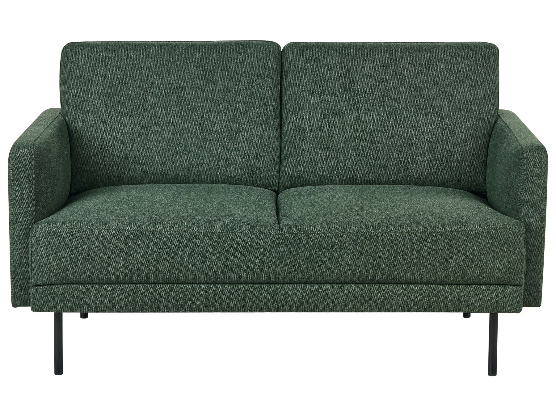 2 Seater Fabric Sofa Dark Green BREDA