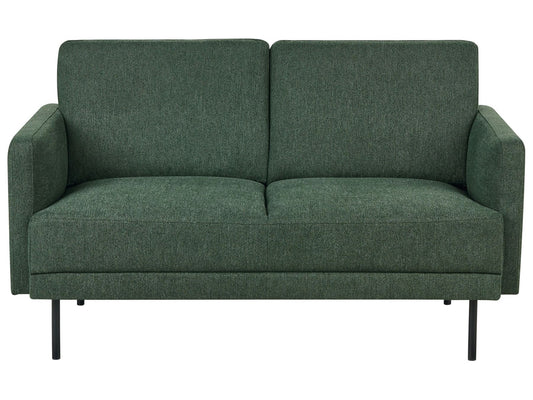 2 Seater Fabric Sofa Dark Green BREDA