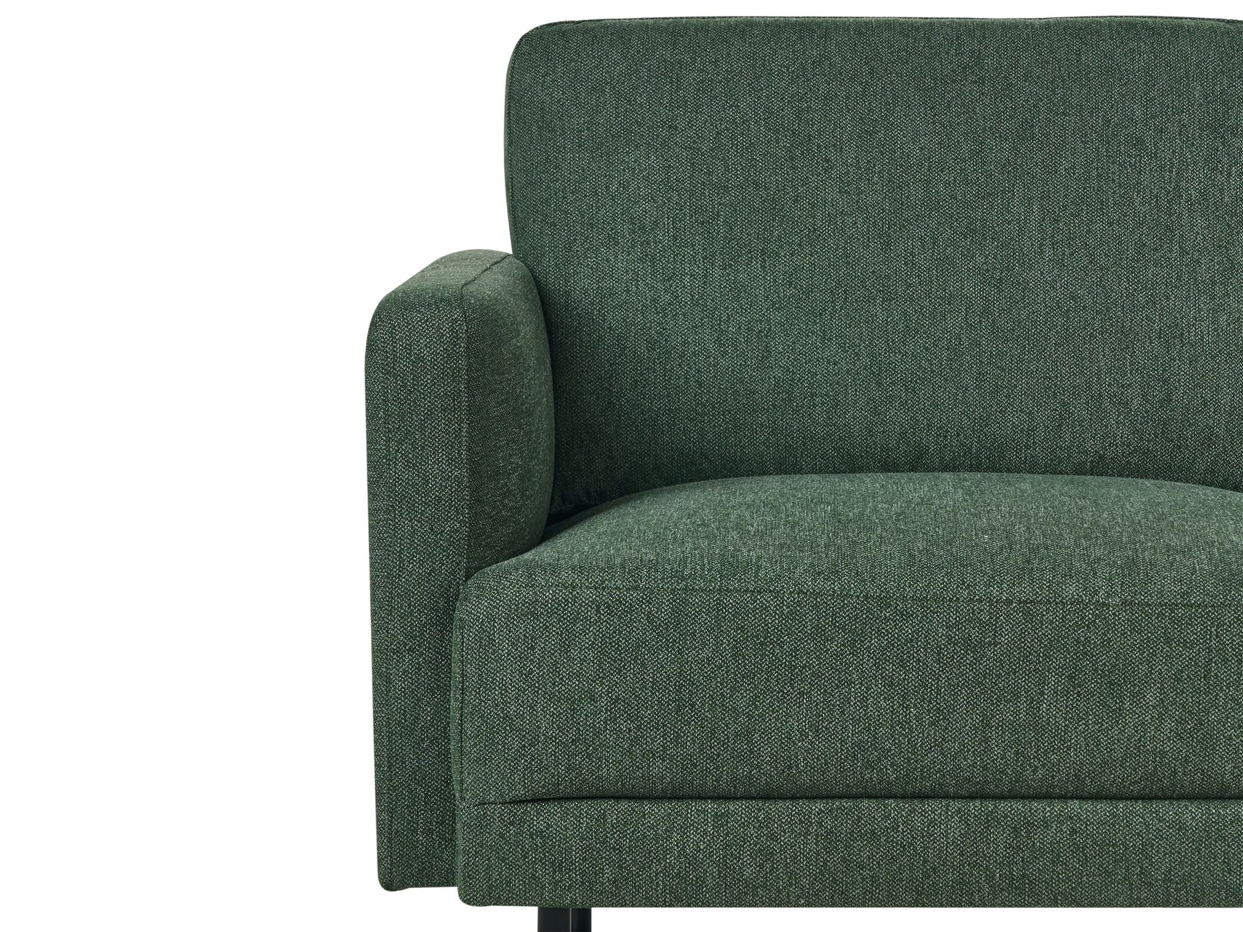 2 Seater Fabric Sofa Dark Green BREDA