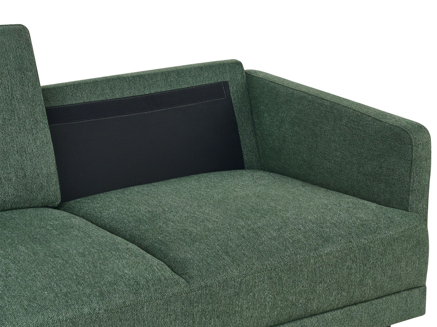 2 Seater Fabric Sofa Dark Green BREDA