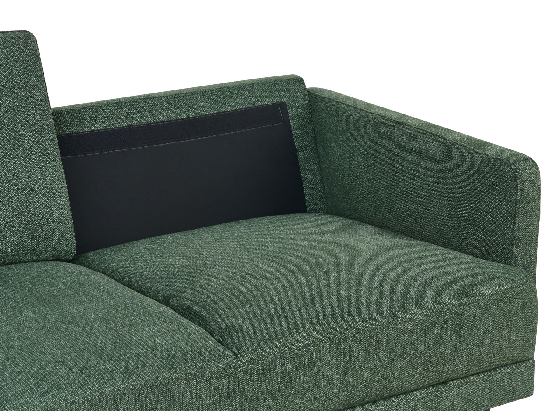 2 Seater Fabric Sofa Dark Green BREDA