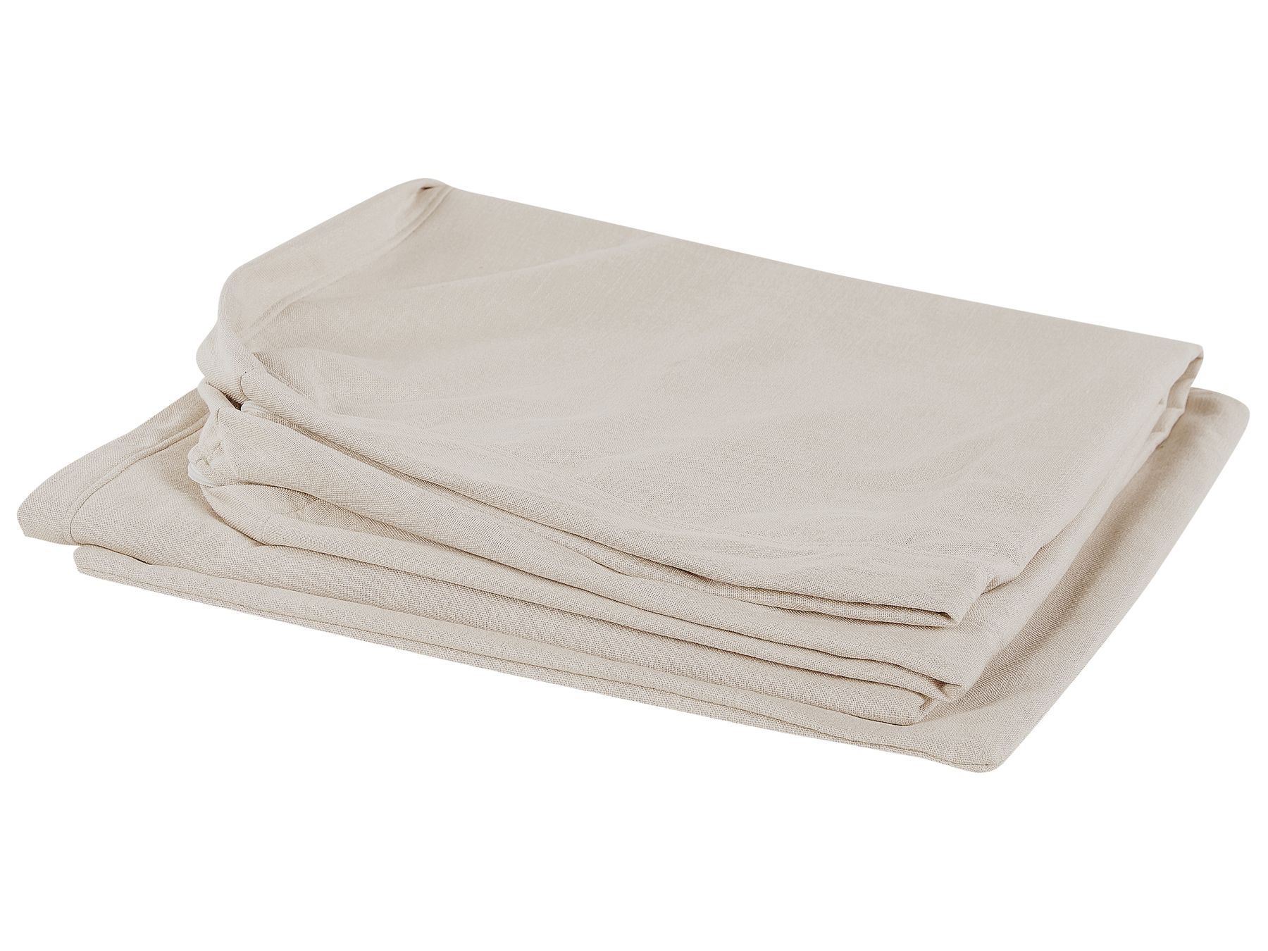 3 Seater Fabric Sofa Beige GILJA