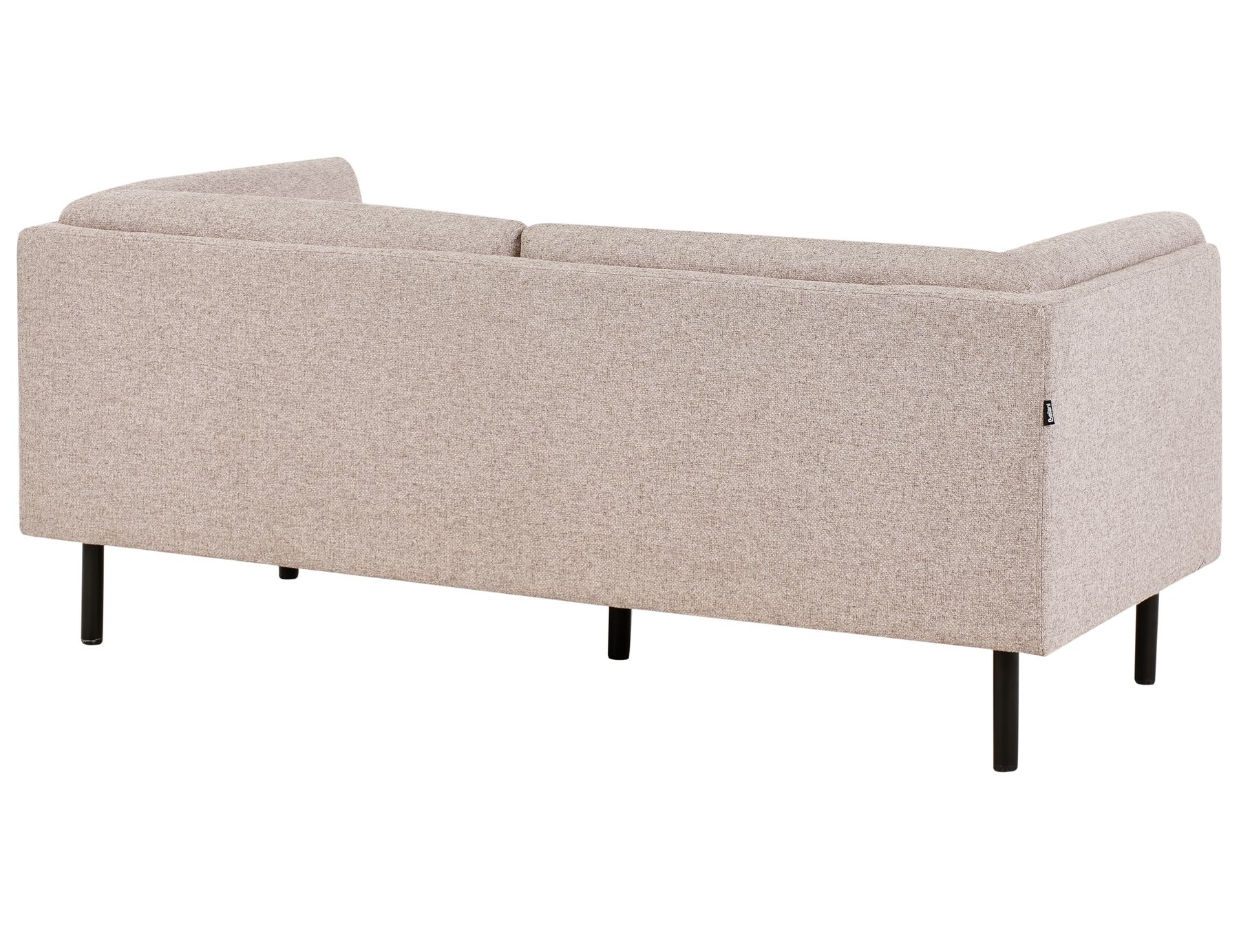 2 Seater Fabric Sofa Light Brown VORGOD