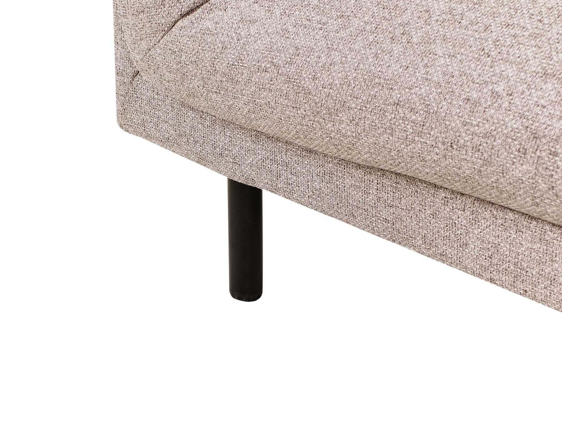2 Seater Fabric Sofa Light Brown VORGOD