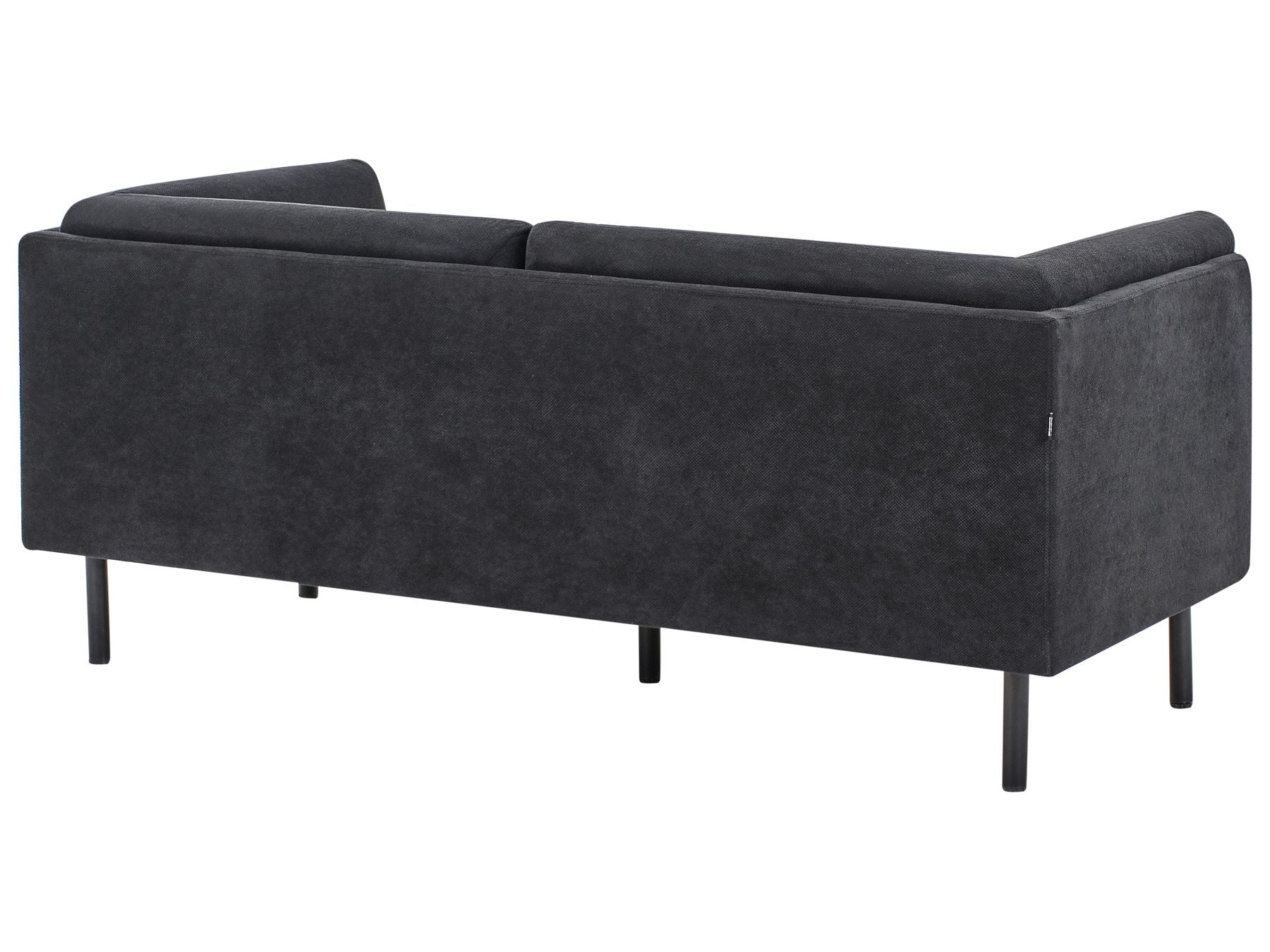 2 Seater Fabric Sofa Black VORGOD