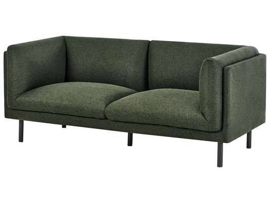 2 Seater Fabric Sofa Green VORGOD