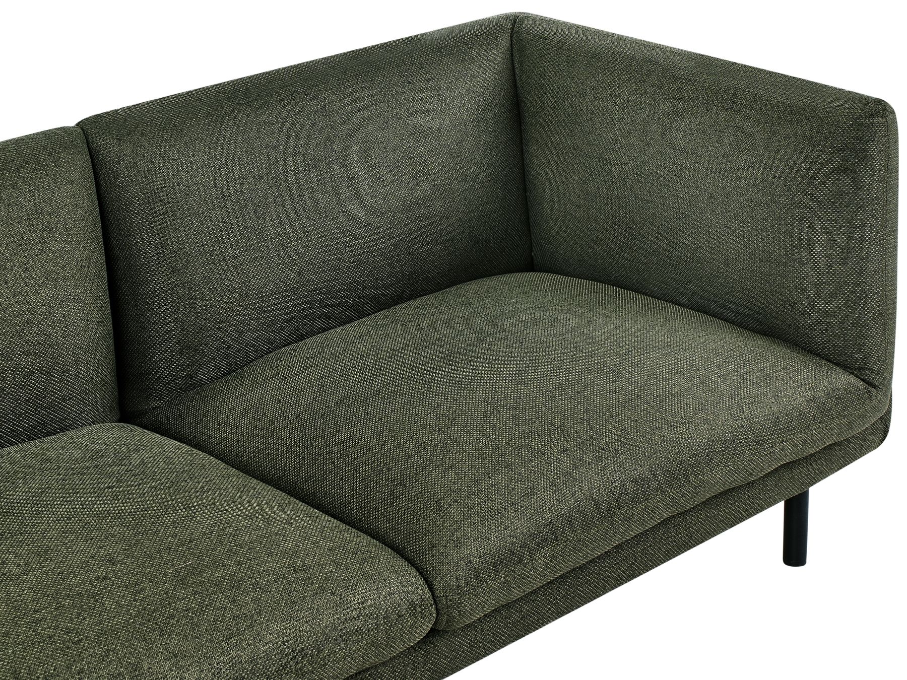 2 Seater Fabric Sofa Green VORGOD