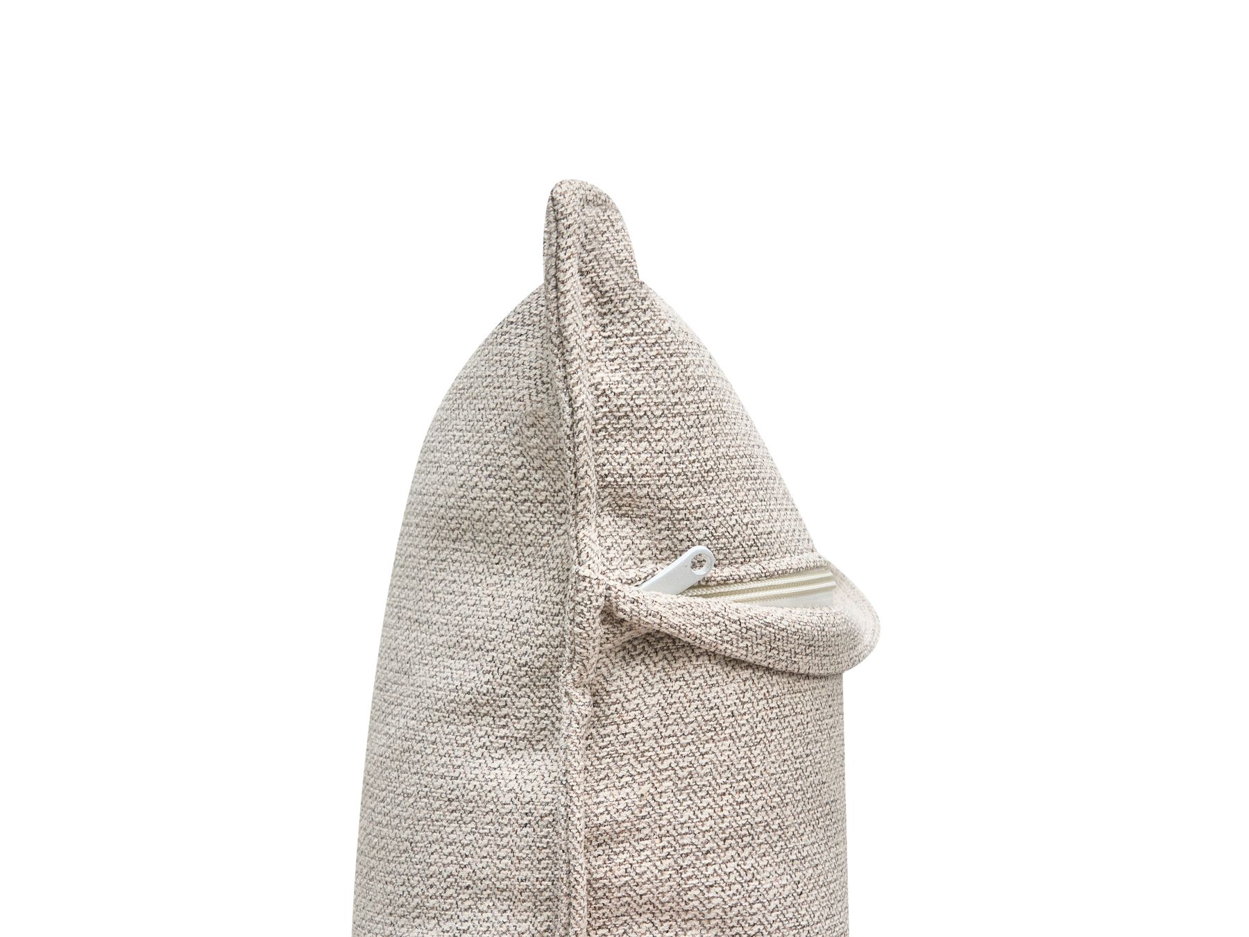 Left Hand Fabric Corner Sofa Light Beige DOLVA